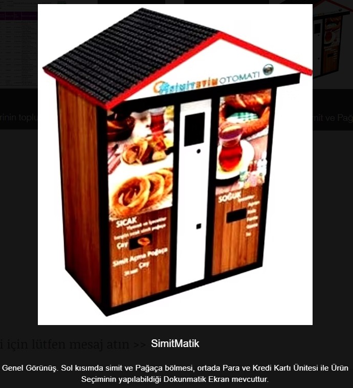 SimitMatik Simit ve İçecek Satış Makinesi