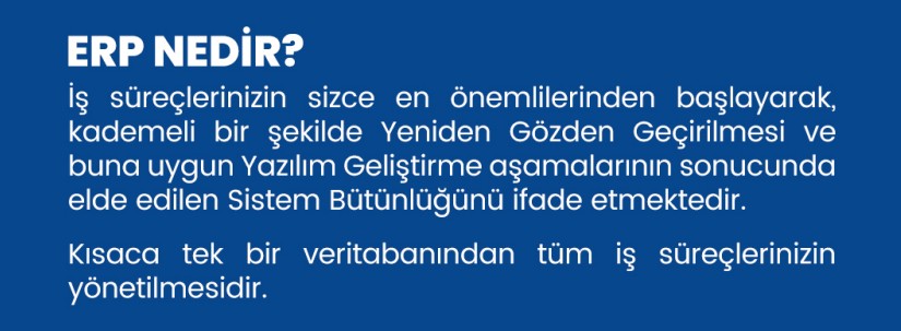 KOBİ İş Yönetim Yazılımı ERP-REAL
