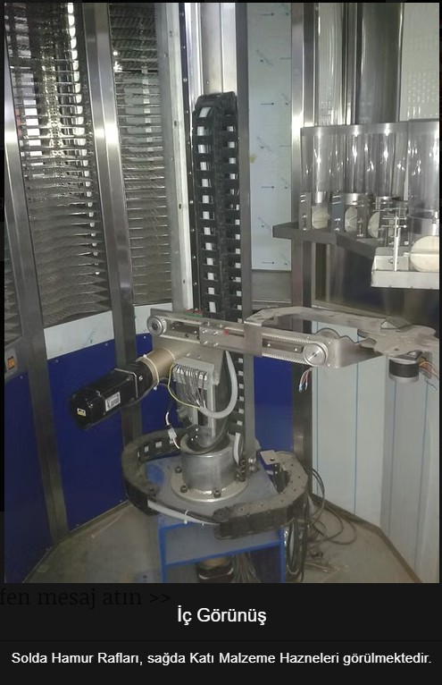 Otomatik Pizza Yapım ve Satış Makinesi